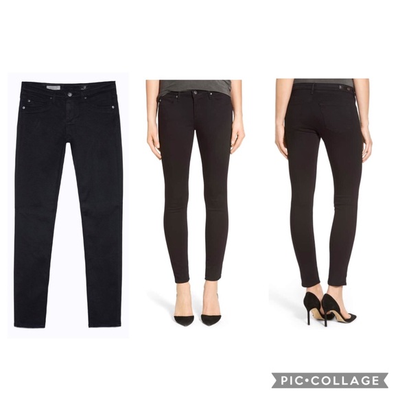 Ag Adriano Goldschmied Denim - AG JEANS Super Black “The Legging Ankle” Jeans